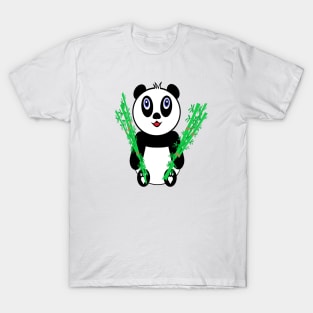 Panda with bamboo T-Shirt